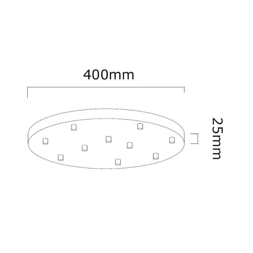 Open Design OR85358 - Pendelleuchte ERO 10xG9/8W/230V, glänzender Chrom