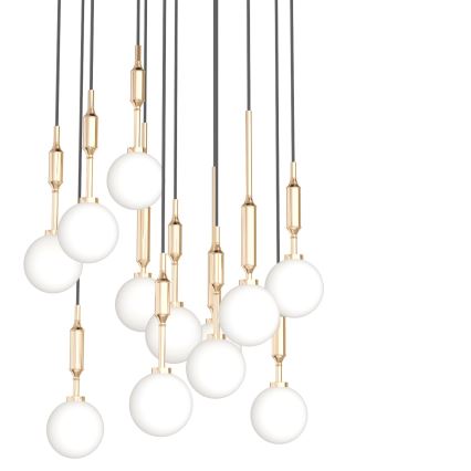 Open Design OR85396 - seilabhängiger Kronleuchter ERO 12xG9/8W/230V goldfarben