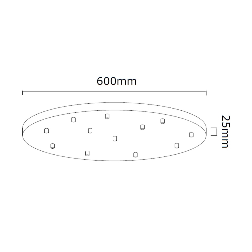 Open Design OR85402 - Pendelleuchte an Kabel ERO 12xG9/8W/230V schwarz