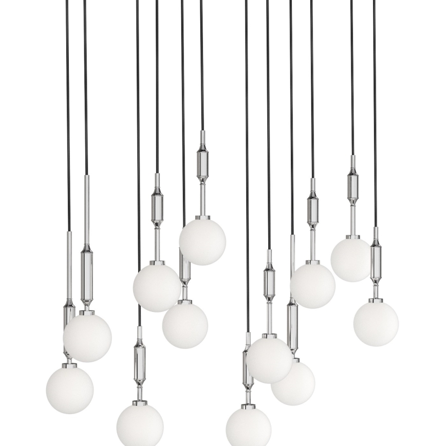 Open Design OR85440 - Pendelleuchte ERO an Kabel 12xG9/8W/230V glänzender Chrom