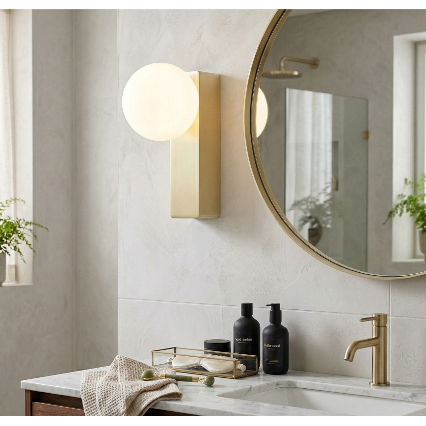 Open Design OR85532 - Badezimmer-Wandleuchte BOLETTA 1xG9/8W/230V IP44 Messing