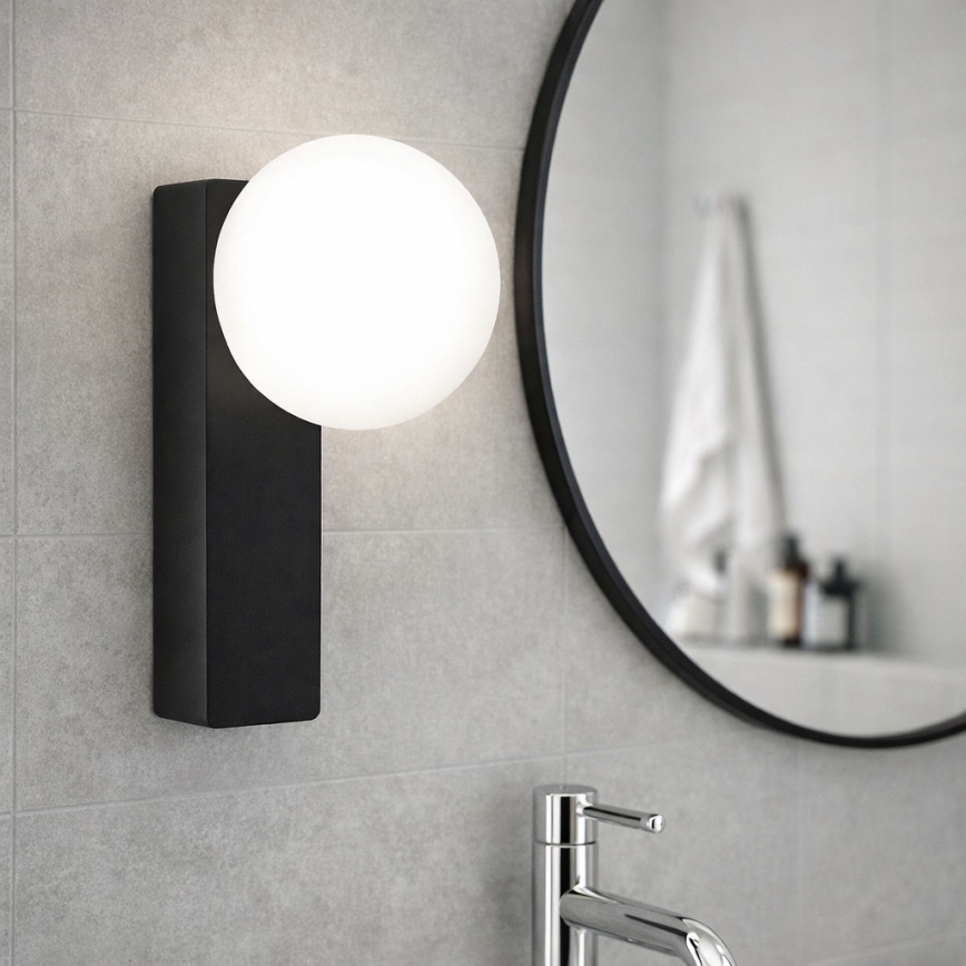 Open Design OR85556 - Badezimmer-Wandleuchte BOLETTA 1xG9/8W/230V IP44 schwarz