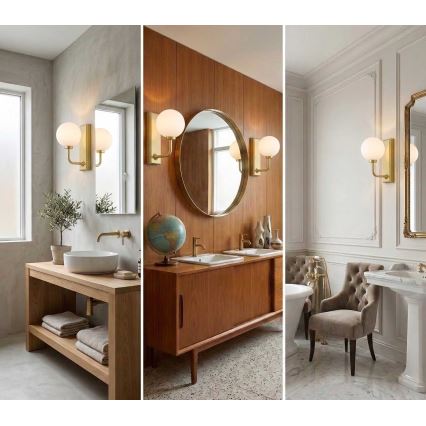 Open Design OR85600 - ERO Badezimmer-Wandleuchte, 1xG9/9W/230V, IP44, Messing