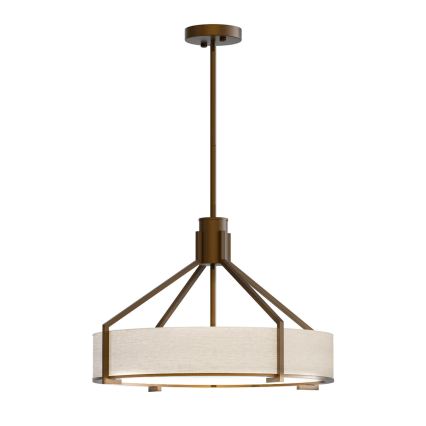Open Design OR85648 - Stab-Pendelleuchte DORETTO 4xE27/15W/230V Ø 50 cm braun/beige