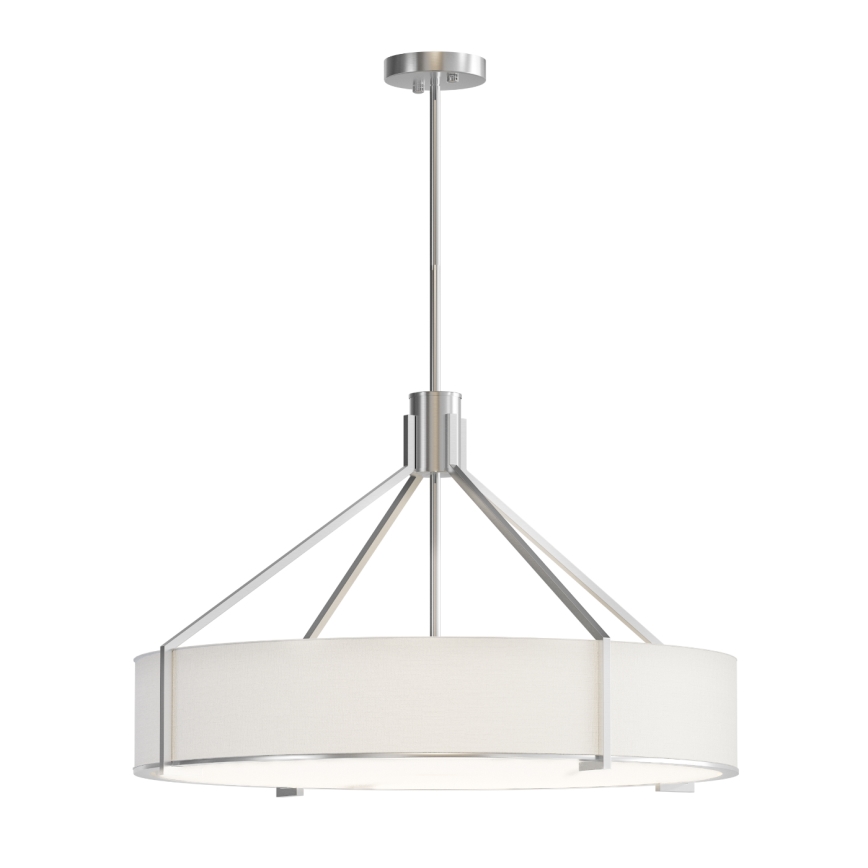 Open Design OR85655 - Pendelleuchte an Stange DORETTO 6xE27/15W/230V Ø 70 cm mattchrom/weiß