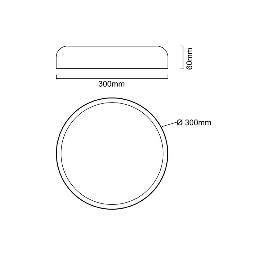 Open Design OR85945 - LED-Deckenleuchte CEDRONE LED/25W/230V 3000/4500/6500K Ø 30 cm weiß