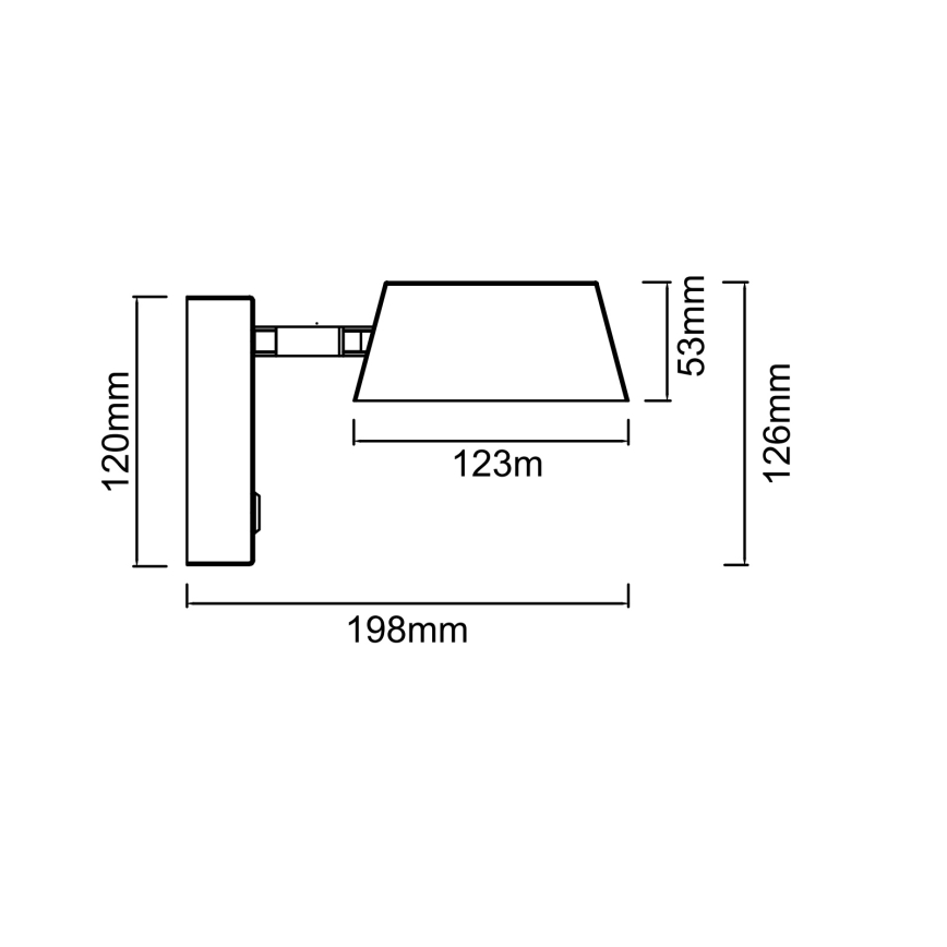 Open Design OR86522 - LED-Wandleuchte TIMO LED/6W/230V 3000/4500/6500K schwarz