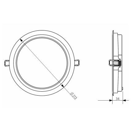 Opple 26662 - LED Badezimmer-Einbauleuchte DOWNLIGHT LED/24W/230V IP44