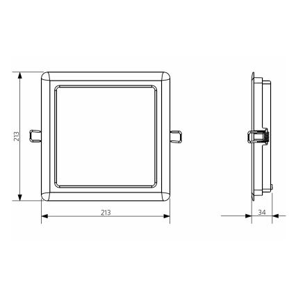 Opple 26666 - LED Badezimmer-Einbauleuchte LED/24W/230V 3000K IP44