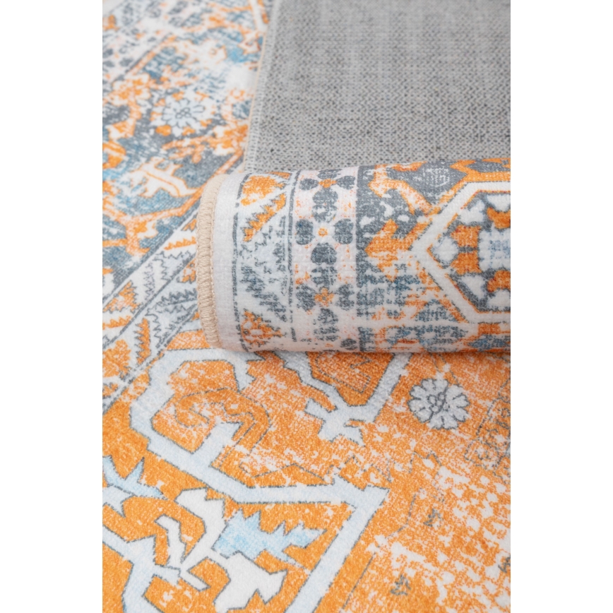 Orientalischer Teppich DOVE-VINTAGE 120x170 cm 2600 g/m2 orange
