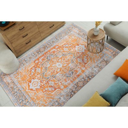 Orientalischer Teppich DOVE-VINTAGE 160x220 cm 2600 g/m2 Orange