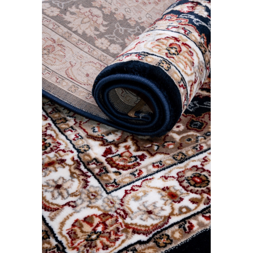 Orientalischer Teppich DUBAI 80 x 150 cm, 2300 g/m², mehrfarbig/blau
