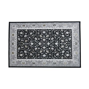 Orientalischer Teppich GRECE 120x170 cm 2150 g/m2 schwarz/silber