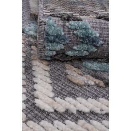 Orientalischer Teppich NEPAL 160x230 cm blau/grau/creme
