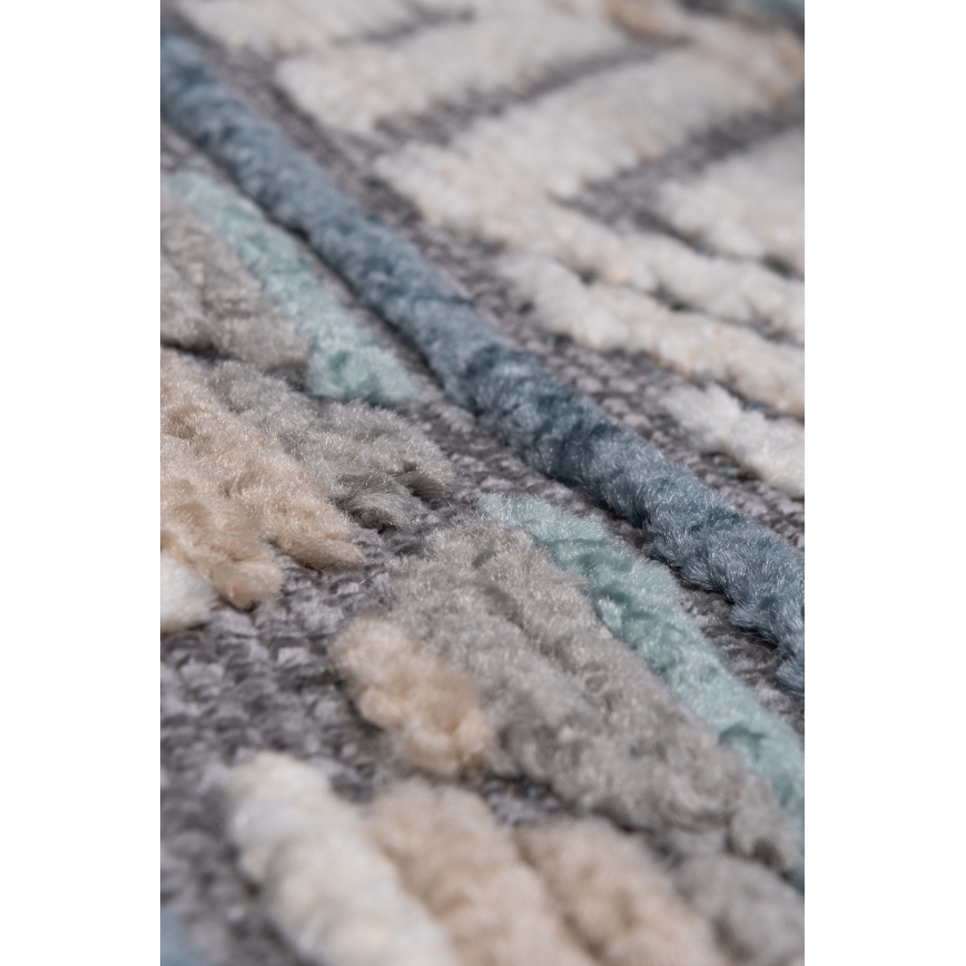 Orientalischer Teppich NEPAL 160x230 cm blau/grau/creme