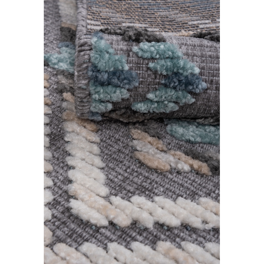 Orientalischer Teppich NEPAL 200x280 cm blau/grau/creme