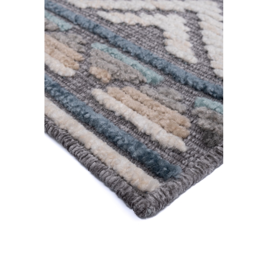 Orientalischer Teppich NEPAL 200x280 cm blau/grau/creme