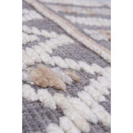 Orientalischer Teppich NEPAL 80x153 cm grau/beige