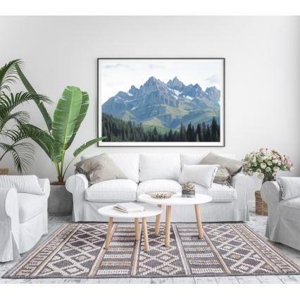 Orientalischer Teppich NEPAL 80x153 cm grau