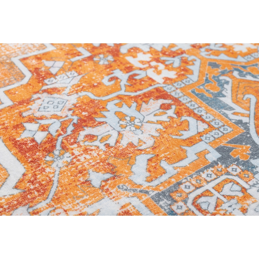 Orientteppich DOVE-VINTAGE 160 x 220 cm, 2600 g/m², orange