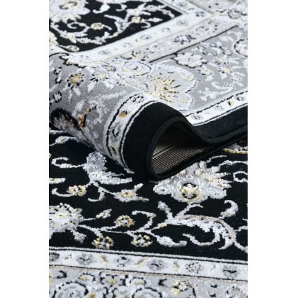 Orientteppich GRECE 120x170 cm 2150 g/m2 Schwarz/Grau/Weiß