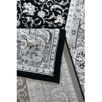 Orientteppich GRECE 120x170 cm 2150 g/m2 Schwarz/Grau/Weiß