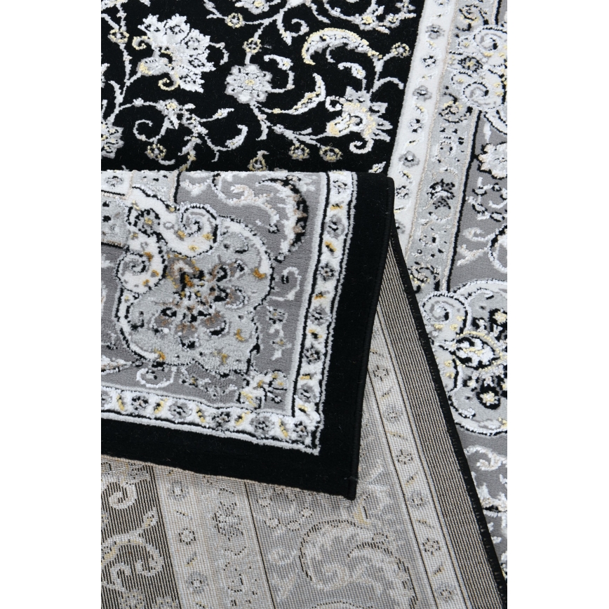 Orientteppich GRECE 120x170 cm 2150 g/m2 Schwarz/Grau/Weiß