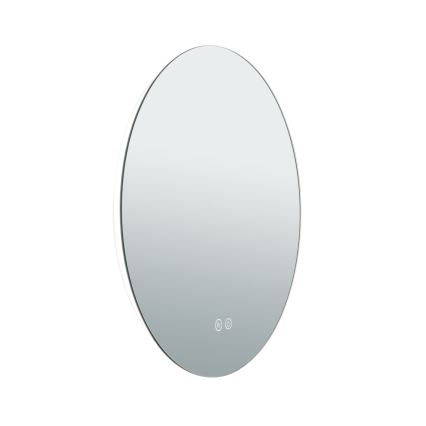 LED Badezimmer-Wandspiegel mit beheizter Oberfläche und Hintergrundbeleuchtung FOCUS LED/18W/230V 3000/4200/6000K Ø 45 cm IP44
