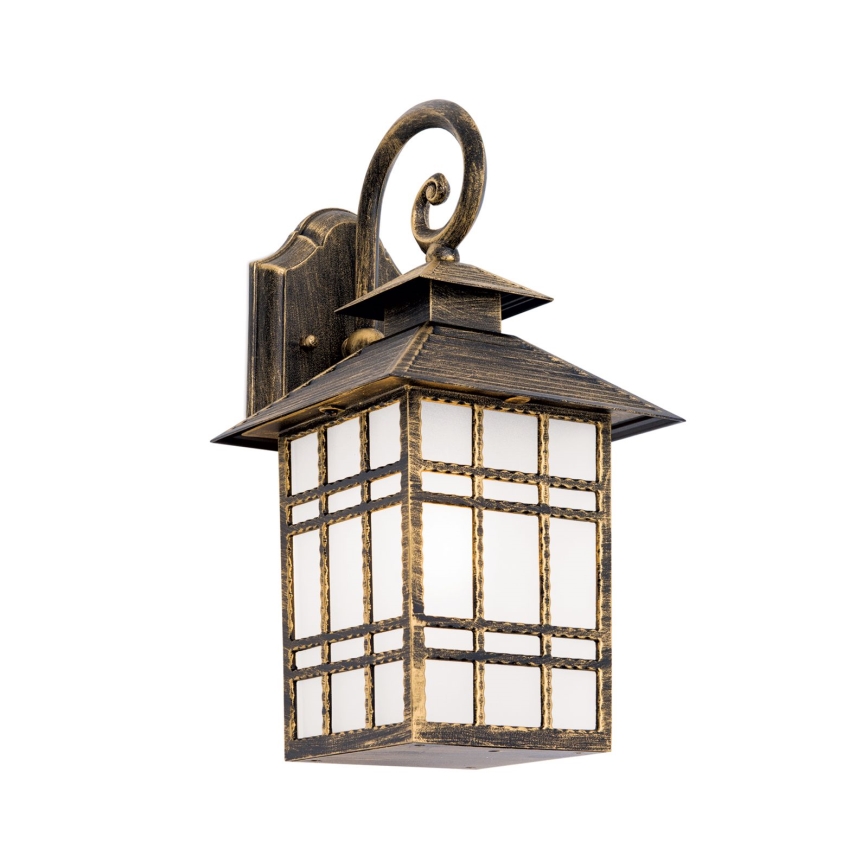 Outdoor-Wandleuchte KIKO 1xE27/11W/230V IP44 bronzen/Patina