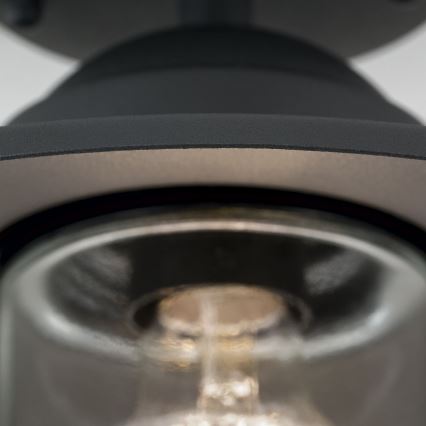 Aufgesetzte Außen-Deckenleuchte EDWARD 1xE27/60W/230V IP44 anthrazit