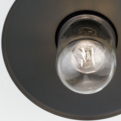 Aufgesetzte Außen-Deckenleuchte EDWARD 1xE27/60W/230V IP44 anthrazit