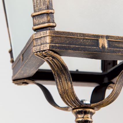 Außen-Pendelleuchte AIKO 1xE27/60W/230V IP23 Bronze/Patina