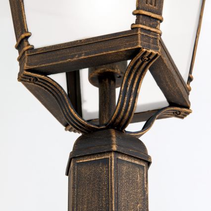 Außenleuchte AIKO 1xE27/60W/230V 240 cm IP23 Bronze/Patina