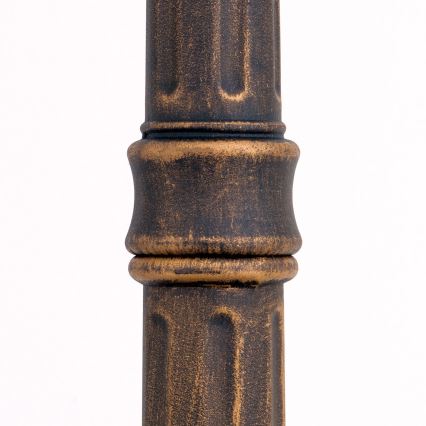 Außenleuchte AIKO 1xE27/60W/230V 240 cm IP23 Bronze/Patina