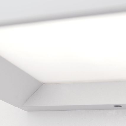 Außenleuchte HENRY 1xE27/15W/230V 16x16 cm IP44 weiß