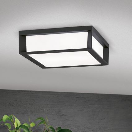 Außenleuchte HENRY 2xE27/15W/230V 26x26 cm IP44 anthrazit
