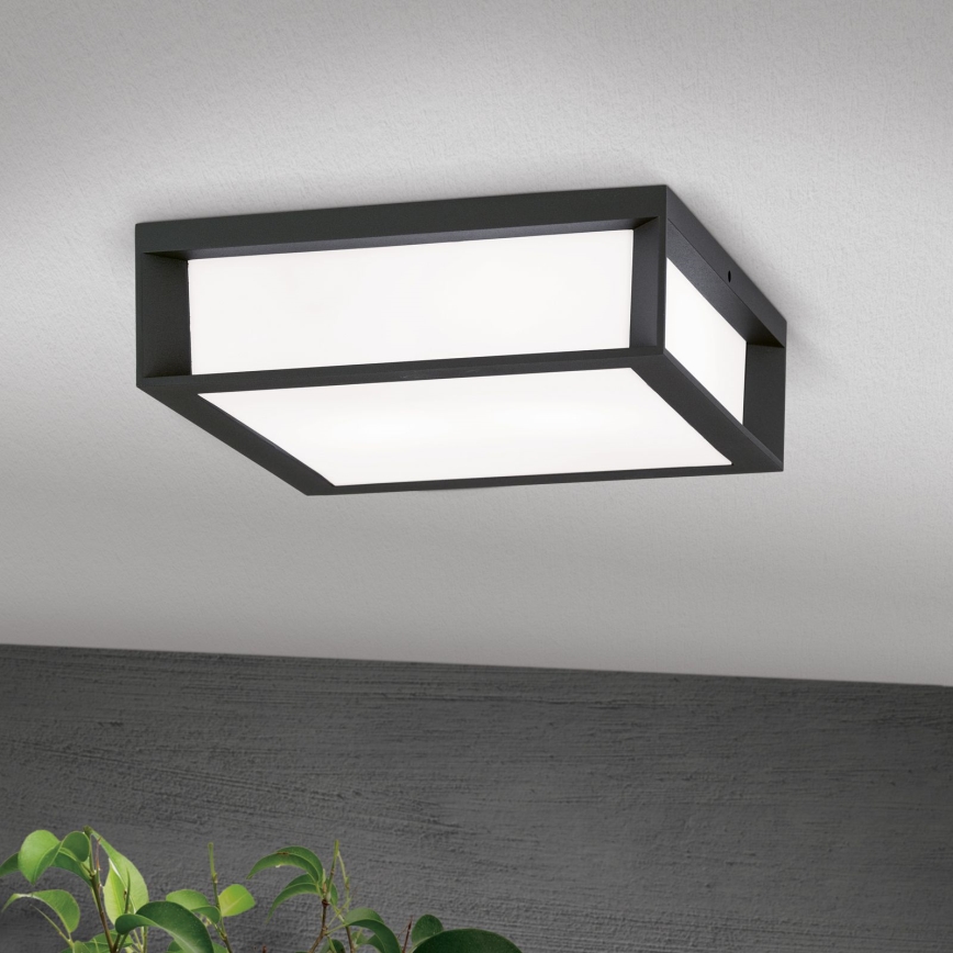 Außenleuchte HENRY 2xE27/15W/230V 26x26 cm IP44 anthrazit