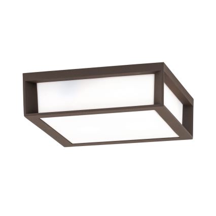 Außenleuchte HENRY 2xE27/15W/230V IP44 braun