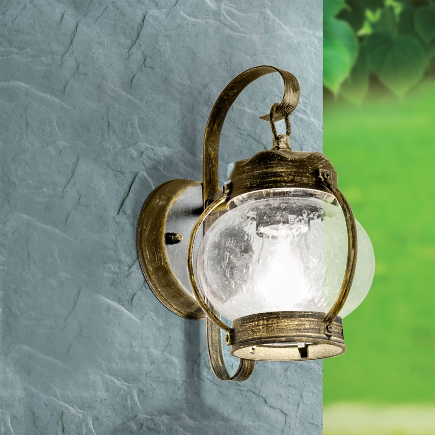 Außenwandleuchte TAVERNA 1xE27/60W/230V IP23 Bronze/Patina