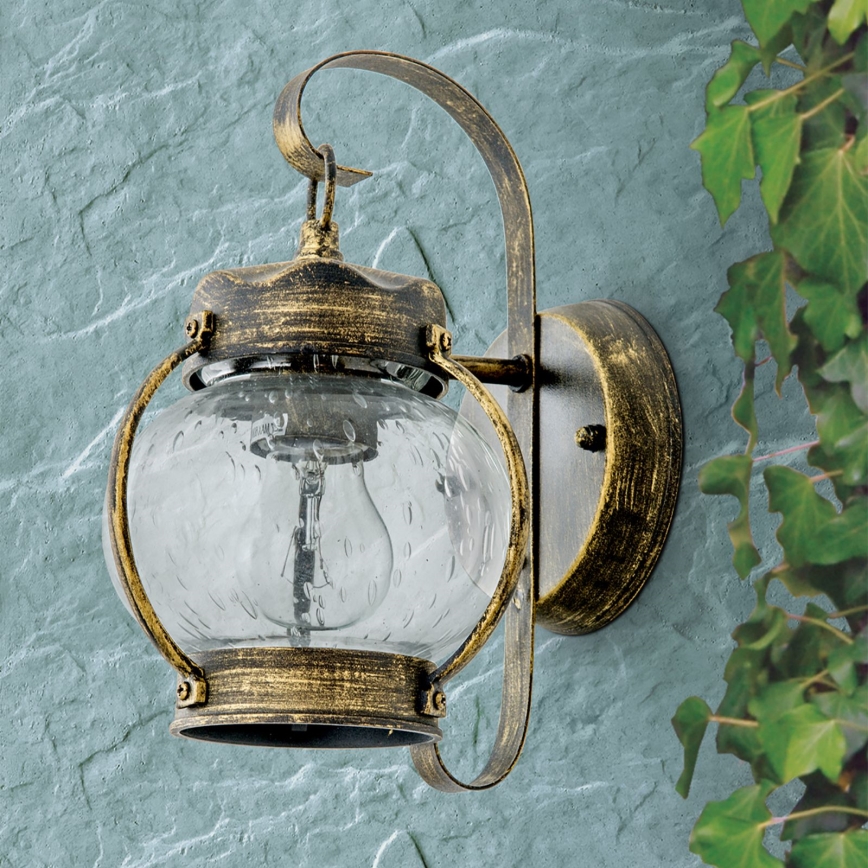 Außenwandleuchte TAVERNA 1xE27/60W/230V IP23 Bronze/Patina