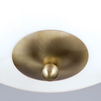 Deckenleuchte AUSTRIAN OLD LAMP 3xE27/60W/230V d 50 cm bronzen/weiß