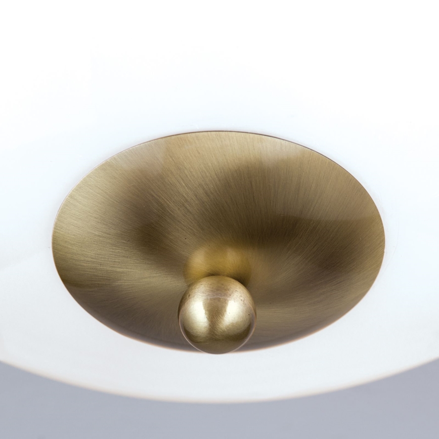 Deckenleuchte AUSTRIAN OLD LAMP 3xE27/60W/230V d 50 cm bronzen/weiß