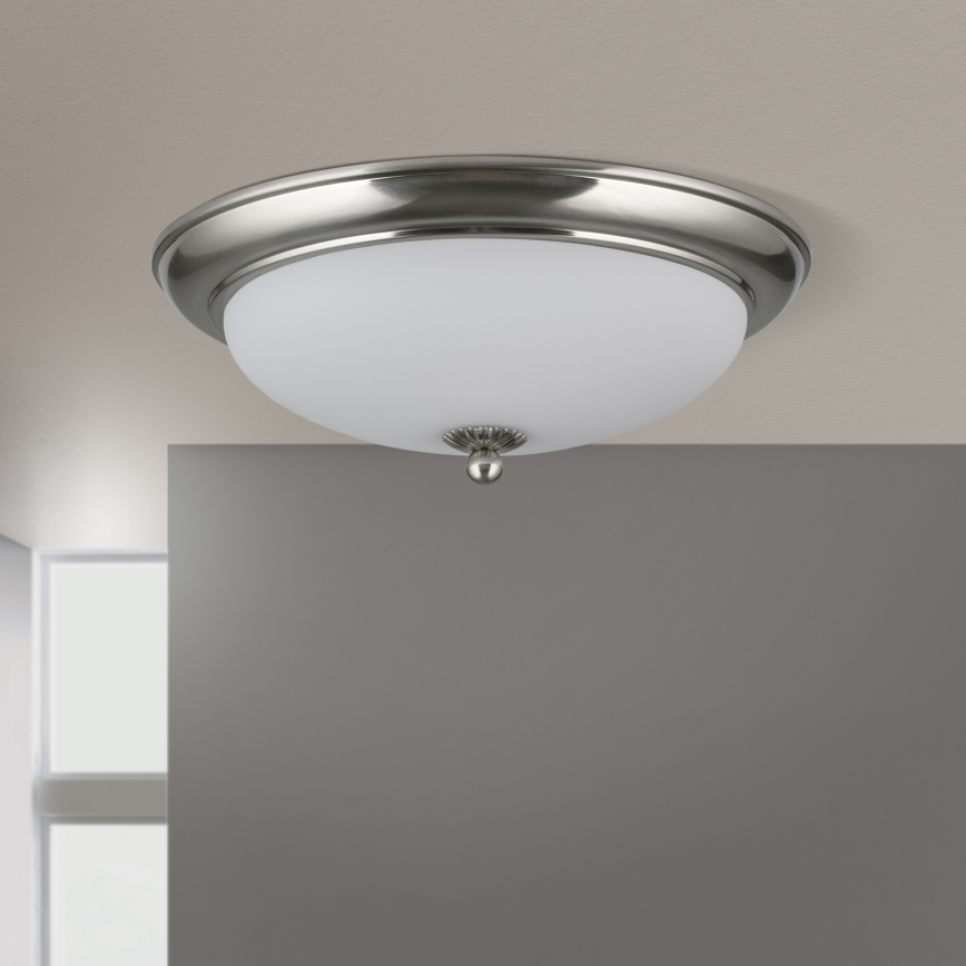 Deckenleuchte EMPIRA 2xE27/40W/230V Ø 35,5 cm mattchrom