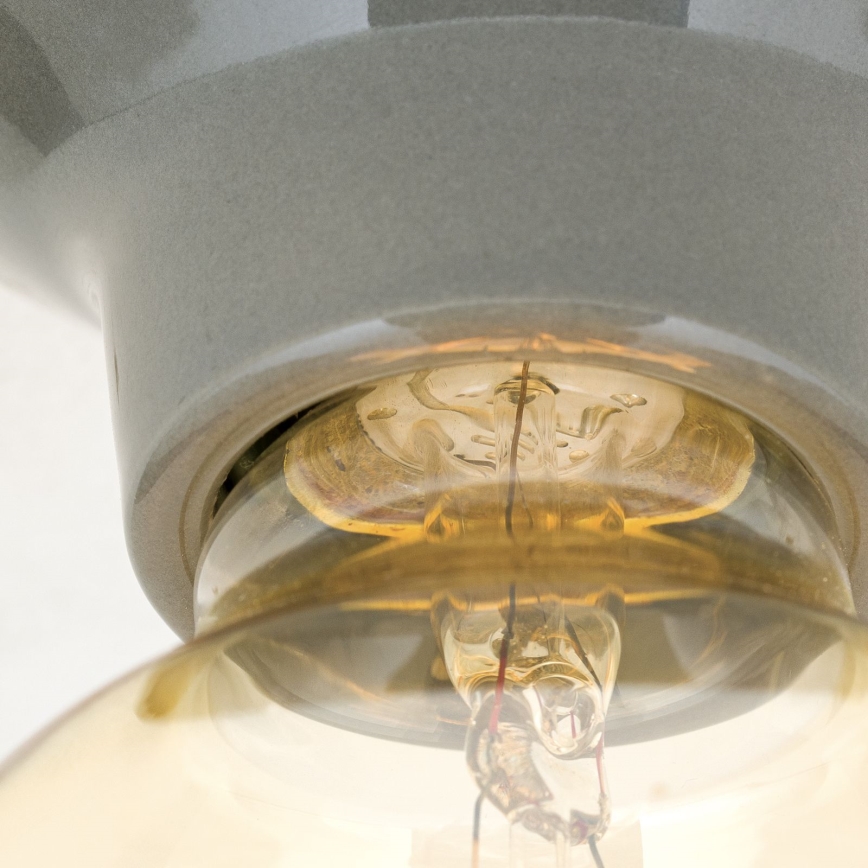 Deckenleuchte FROST 1xE27/60W/230V grau