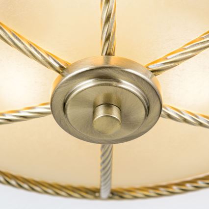 Deckenleuchte MAURO 3xE27/60W/230V Ø 42 cm bronzefarben