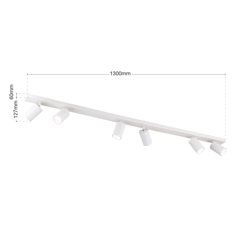 Spotleuchte SEAN 6xGU10/13W/230V weiß