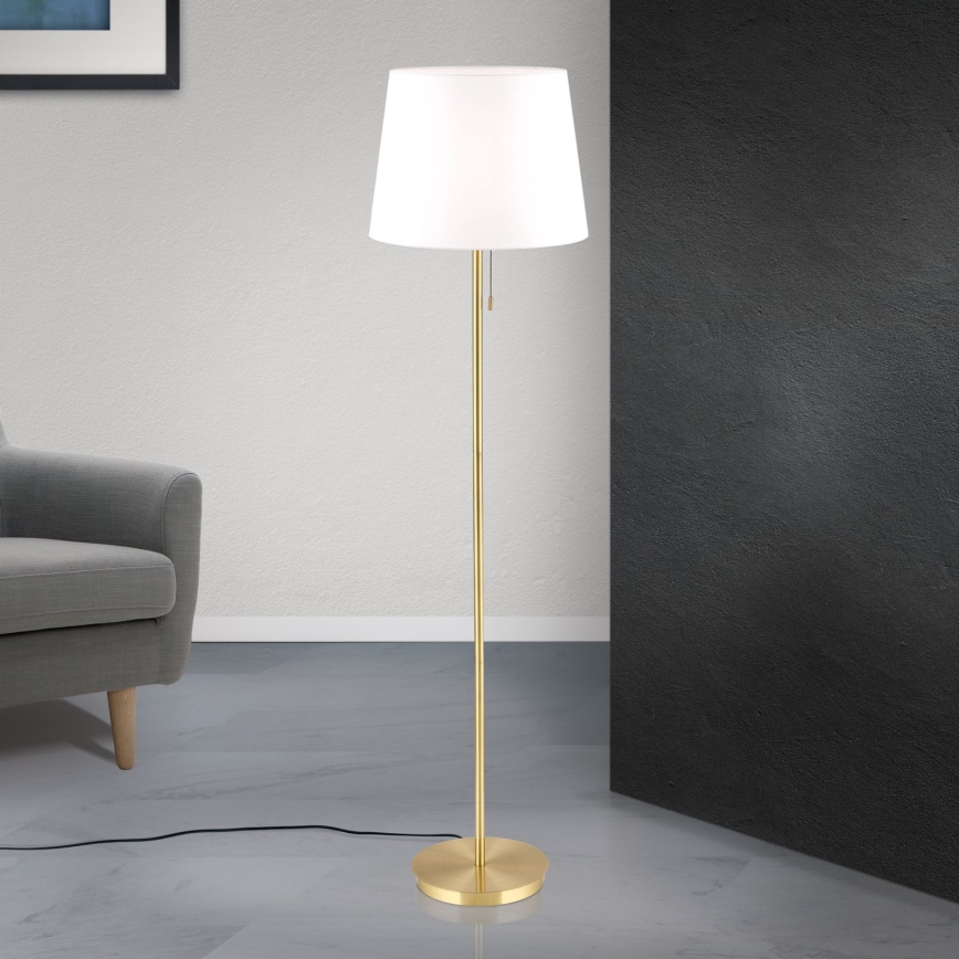 Stehleuchte LUDWIG 1xE27/40W/230V weiß/golden