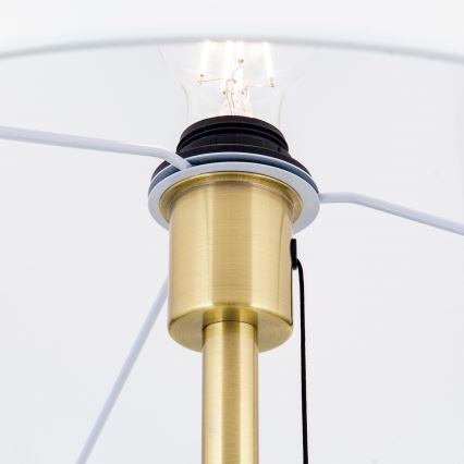 Stehleuchte LUDWIG 1xE27/40W/230V weiß/golden