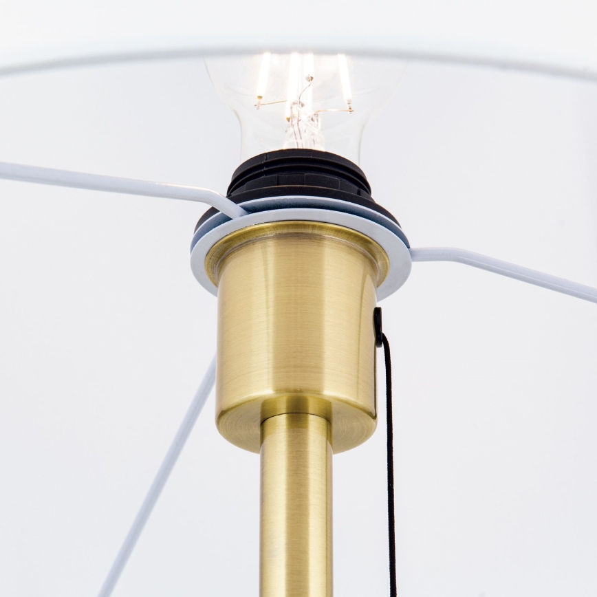 Stehleuchte LUDWIG 1xE27/40W/230V weiß/golden