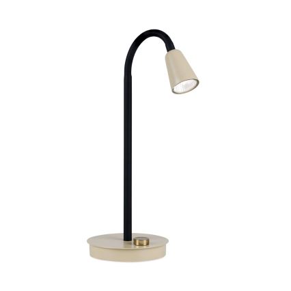 Dimmbar, flexible Tischlampe DOTTY 1xGU10/10W/230V Beige/Schwarz